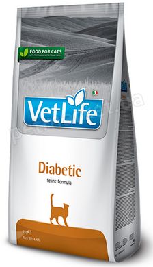 Farmina VetLife Diabetic - лікувальний корм для котів при цукровому діабеті, 400 г Petmarket