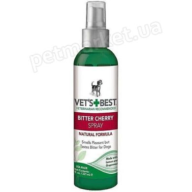 Vet's Best BITTER CHERRY SPRAY - Гірка Вишня - спрей-антигризин для собак - 221 мл Petmarket