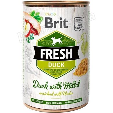 Brit Fresh DUCK with MILLET - консерви для собак (качка/пшоно) - 400 г Petmarket