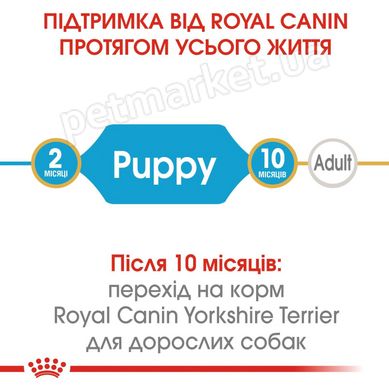 Royal Canin YORKSHIRE TERRIER Puppy - корм для цуценят йоркширського тер'єра - 1,5 кг + 4 пауча Petmarket