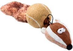 GiGwi Барсук с мячом - игрушка для собак, 32 см Petmarket