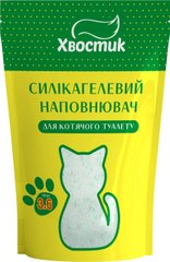 Хвостик - силікагелевий наповнювач для котячого туалету (дрібний з зеленими гранулами) - 15 л % Petmarket