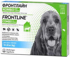 Frontline Combo краплі від бліх та кліщів для собак вагою 10-20 кг - 1 піпетка Petmarket