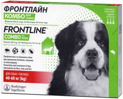 Merial Frontline Combo капли от блох и клещей для собак весом 40-60 кг - 1 пипетка % Petmarket