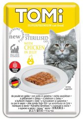 Tomi Sterilised Chicken - вологий корм для стерелізованих котів, 85 г Petmarket