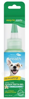 TropiClean Fresh Breath Clean Teeth Gel Vanilla - гель для догляду за ротовою порожниною собак (смак ваніль) - 59 мл Petmarket