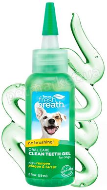 TropiClean Fresh Breath Clean Teeth Gel Vanilla - гель для догляду за ротовою порожниною собак (смак ваніль) - 59 мл Petmarket