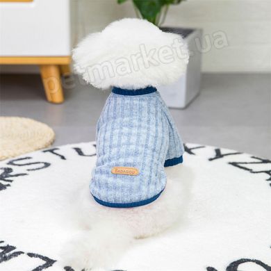 Dobaz Powder трикотажный свитер для собак - S, Серо-голубой Petmarket