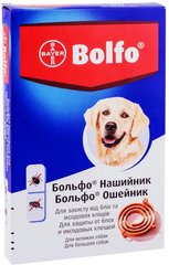 Bayer BOLFO - ошейник от блох и клещей для собак, 66 см % Petmarket
