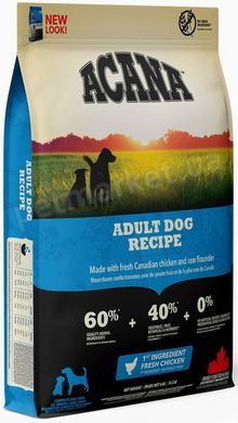 Acana Adult Dog Recipe біологічний корм для собак всіх порід - 17 кг % Petmarket