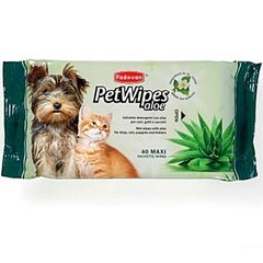Padovan PET WIPES ALOE - влажные салфетки для собак и кошек - 40 шт. Petmarket