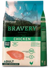 Bravery Chicken Large/Medium сухий корм для собак cередніх та великих порід (курка), 12 кг Petmarket