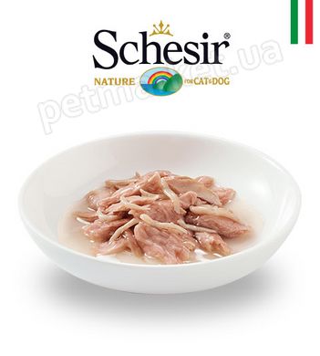 Schesir TUNA & WHITEBAIT - Тунець/Анчоусы - консерви для кішок, 85 г Petmarket