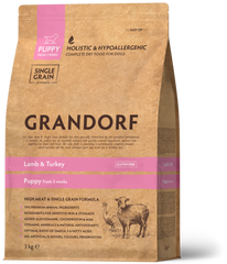 Grandorf PUPPY ALL BREEDS Lamb & Turkey- корм для цуценят всіх порід (ягня/індичка/рис) - 3 кг % Petmarket