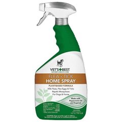 Vet's Best FLEA + TICK HOME Spray - універсальний спрей від бліх і кліщів для собак і для будинку Petmarket