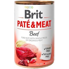 Brit PATE & MEAT Beef - консерви для собак (яловичина) - 400 г Petmarket