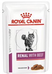 Royal Canin RENAL Beef вологий корм для кішок при хронічній нирковій недостатності (яловичина) - 85 г % Petmarket