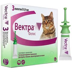 Ceva VECTRA FELIS - Вектра Феліс - краплі від бліх для котів - 1 піпетка % Petmarket