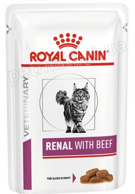 Royal Canin RENAL Beef влажный корм для кошек при хронической почечной недостаточности (говядина) - 85 г Petmarket