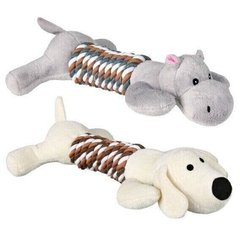Trixie СОБАКА/БЕГЕМОТ з канатом - плюшева іграшка для собак Petmarket
