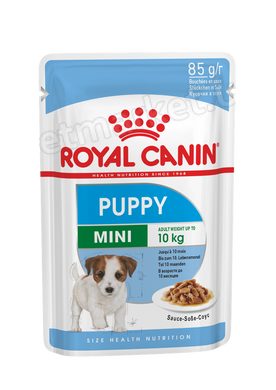 Royal Canin MINI PUPPY - вологий корм для цуценят дрібних порід (шматочки в соусі) - 85 г % Petmarket