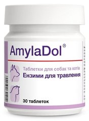 Dolfos AmylaDol добавка для покращення травлення собак та котів - 90 табл. Petmarket