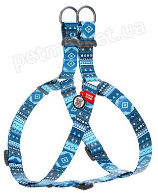 Collar WAUDOG Nylon Етно - нейлонова шлея для собак - M, Червоний Petmarket