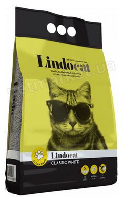 Lindocat Classic White Без аромату - комкуючий наповнювач для котів (велика гранула) - 15 л % Petmarket