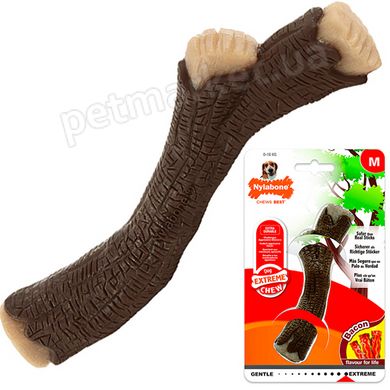 Nylabone Extreme Chew Wooden Stick - жувальна іграшка для собак (смак бекону) Petmarket