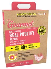 Natyka GOURMET Small Dogs - гіпоалергенний напіввологий корм для собак дрібних порід (птах) - 3 кг Petmarket