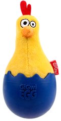 GiGwi Egg Цыпленок-неваляшка - игрушка для собак, 14 см Petmarket
