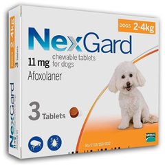 NexGard S - таблетки від бліх і кліщів для собак від 2 до 4 кг - 1 таблетка % Petmarket