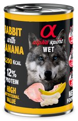 Alpha Spirit Rabbit & Banana - консерви для собак (кролик/банан) - 400 г Petmarket