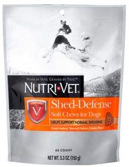 Nutri-Vet Shed-Defense Soft Chews мягкие таблетки для здоровья шерсти собак - 60 табл. Petmarket