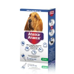 KRKA АТАКСА - краплі для собак від бліх та кліщів вагою до 25 - 40 кг - 1 піпетка Petmarket