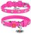 Collar WauDog GLAMOUR Стрази - шкіряний нашийник для собак - 21-29 см, Фіолетовий Petmarket