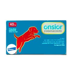 Онсіор - протизапальний знеболюючий препарат для собак 40 мг 6 табл Petmarket