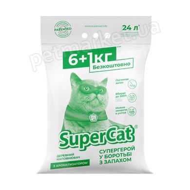 SuperCat наповнювач з ароматизатором, 3 кг (зелений) Petmarket