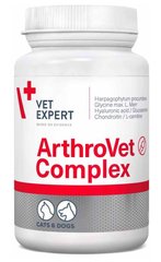 VetExpert ARTHROVET Complex - посилений комплекс для суглобів і хрящів собак і котів - 60 табл. Термін придатності до 09.2024 Petmarket