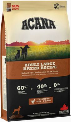 Acana Adult Large Breed Recipe біологічний корм для собак великих порід - 17 кг % Petmarket