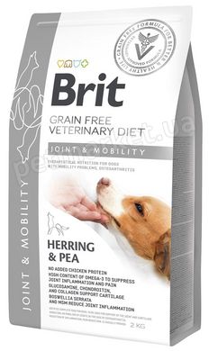 Brit VetDiet JOINT & MOBILITY - беззерновий корм для здоров'я суглобів собак (оселедець/горох), 12 кг Petmarket
