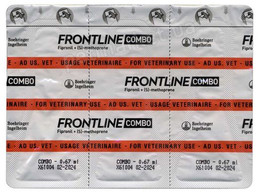 Frontline Combo краплі від бліх та кліщів для собак и щенков вагою до 10 кг - 1 піпетка % Petmarket
