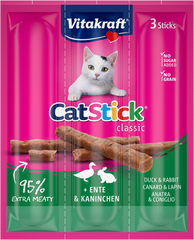 Vitakraft Качка/кролик м'ясні палички для котів, 3 шт Petmarket