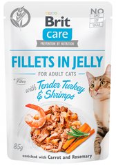 Brit Care Индейка/Креветки - влажный корм для кошек, 85 г Petmarket
