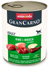 Animonda GranCarno ADULT Beef & Deer with Apple - консерви для собак (яловичина/оленина/яблуко), 800 г Petmarket