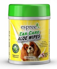 Espree EAR CARE Aloe Wipes - влажные салфетки для ухода за ушами собак - 60 шт. Petmarket