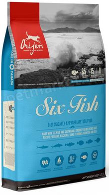 Orijen SIX FISH Dog - корм для собак та цуценят всіх порід - 11,4 кг % Petmarket