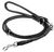 Collar WauDog SOFT - круглий шкіряний повідець-перестібка для собак - 10 мм, Чорний Petmarket