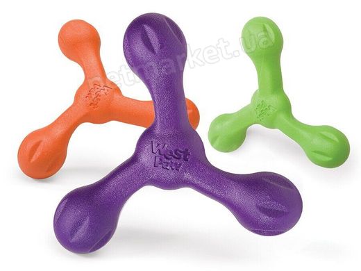 West Paw SKAMP - Скамп Три Пелюстки - міцна іграшка для собак, помаранчевий Petmarket