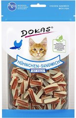 Dokas СЕНДВІЧІ Курка/Тріска - натуральні ласощі для котів - 70 г % Petmarket